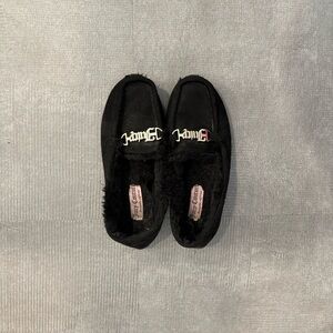 Juicy Couture Black Suede Slippers 7